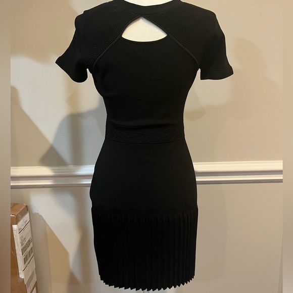 Aqua Dresses & Skirts - Aqua little black swirl dress
